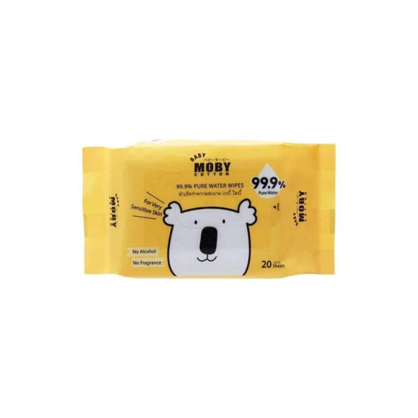 BABY MOBY ทิชชู่เปียก เพียววอเตอร์ 20 แผ่น