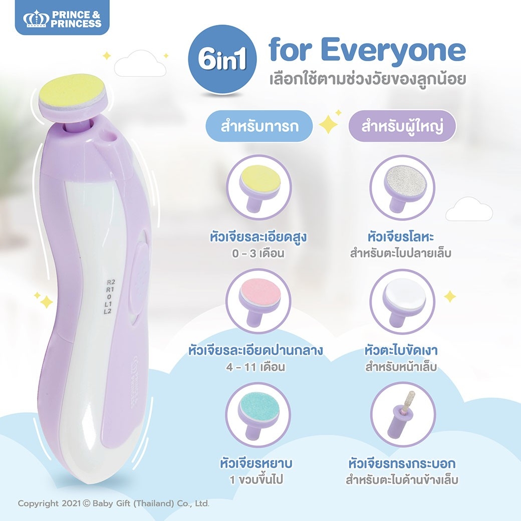 Prince&Princess ตะไบตัดเล็บอัตโนมัติ Baby Nail Clipper 5 00