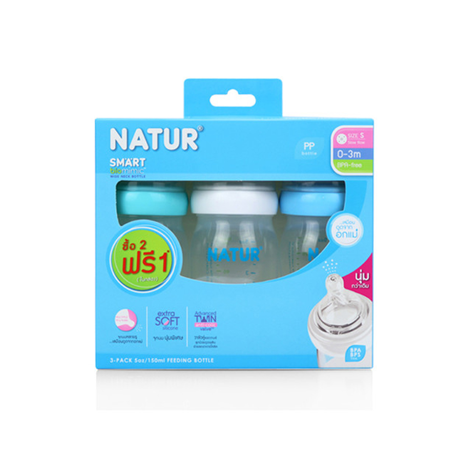 Natur ขวดนม Smart Biomimic PP 5oz./9oz. 6 01