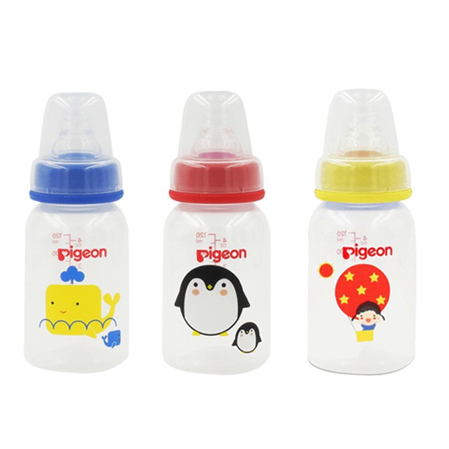 Pigeon ขวดนม RPP ลายพัฒนาการ 4oz. และ 8oz. แพ็ค 3 ขวด 4 bh