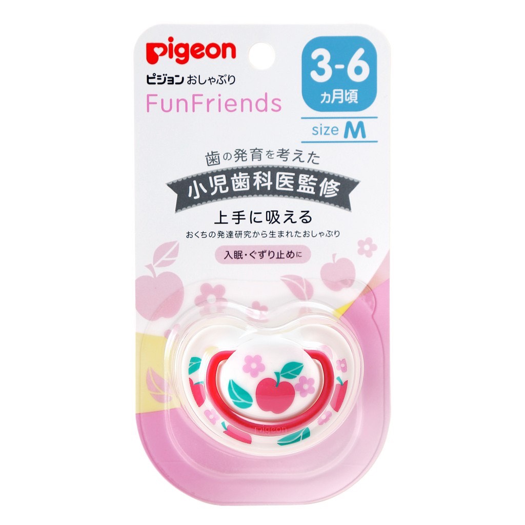 Pigeon จุกนมหลอก Fun Friends ไซส์ S/M/L 12 hl
