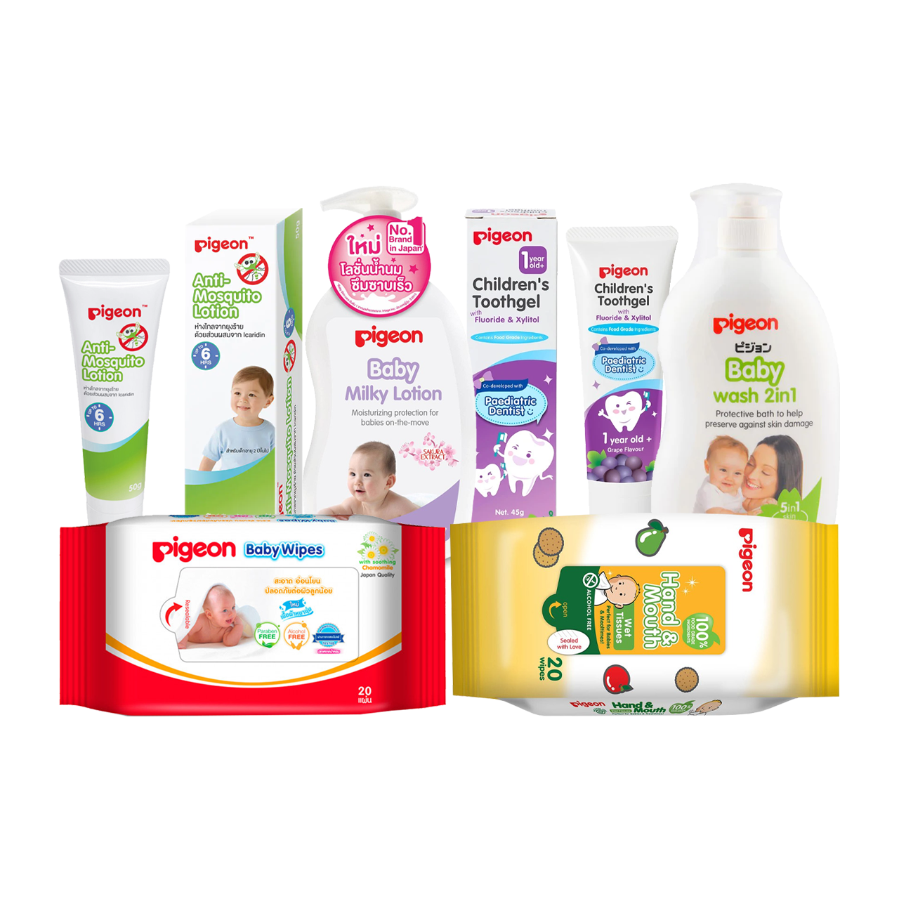 Pigeon ชุด Travel Set หนูน้อยนักเดินทาง 3 kf