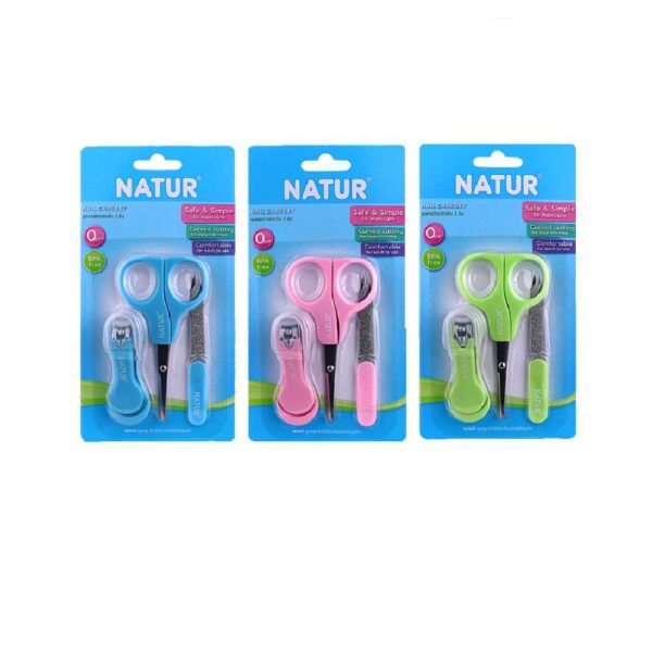 Natur กรรไกรตัดเล็บเด็กทารก แพ็ค 3 ชิ้น