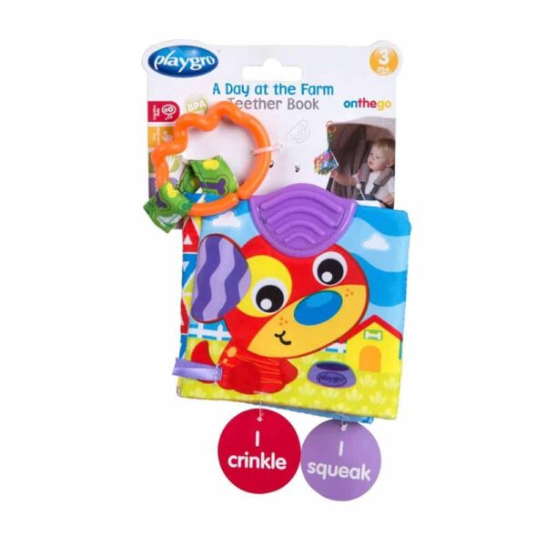 Playgro หนังสือผ้าสำหรับลูกน้อย A Day At The Farm Book