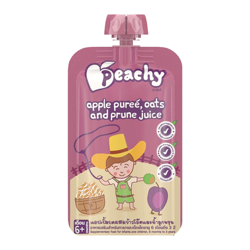 Peachy อาหารเสริมสำหรับเด็ก ผลิตจากวัตถุดิบธรรมชาติ อร่อย มีประโยชน์ สำหรับเด็ก  6 เดือนขึ้นไป - Babi Goods ศูนย์รวมของใช้แม่และเด็กของคนไทย