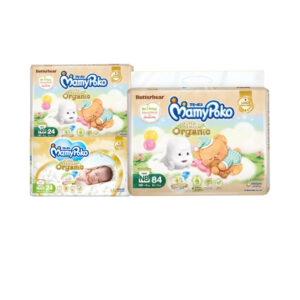 Mamypoko Super premium organic tape ไซส์ SNB NB