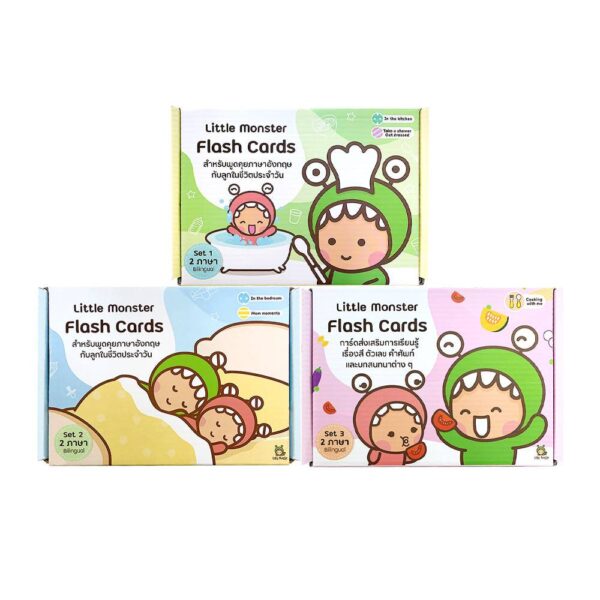 Little Monster Flash Card  Set 1 + 2 + Cooking with me
