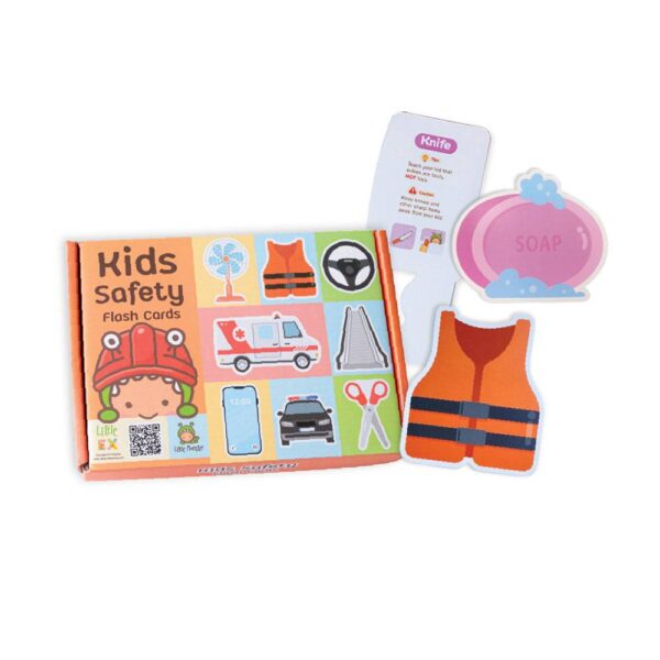 Little Monster Kids Safety Flash card