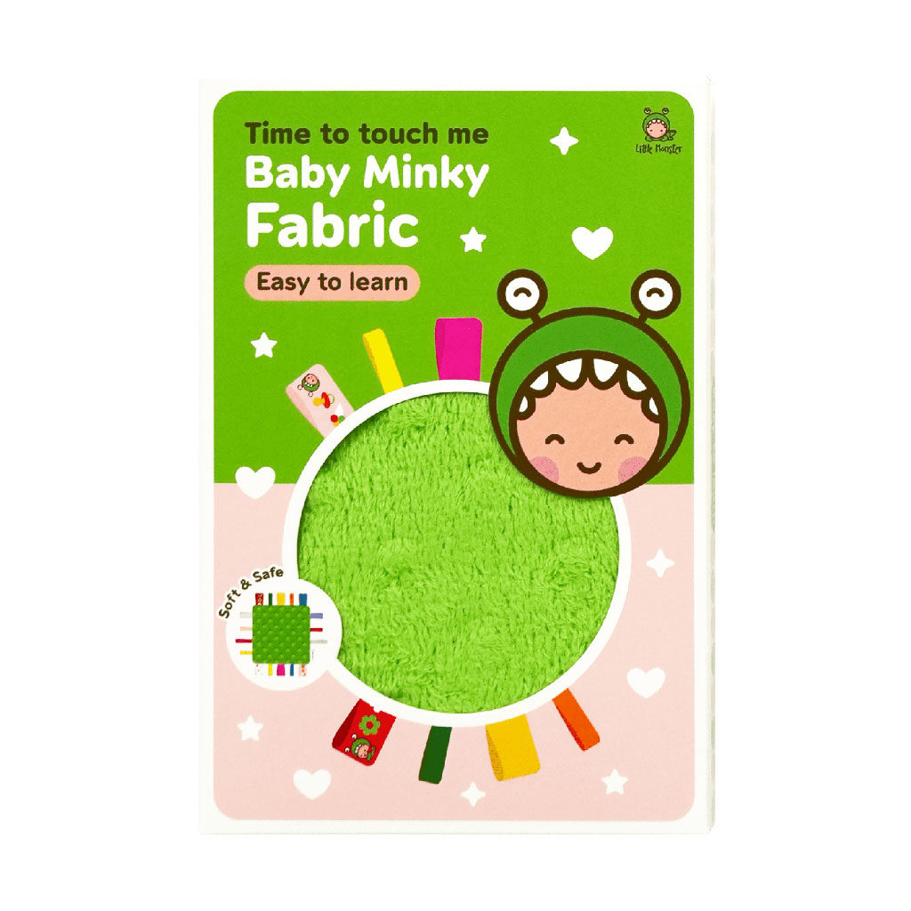 Little Monster Baby Minky Fabric 16 9 green large