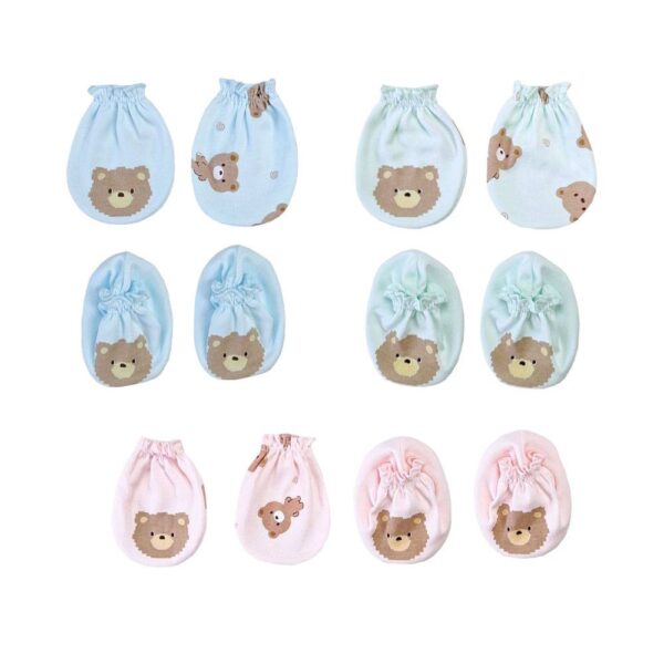 MamiBaby ถุงมือ ถุงเท้า หมีบราวน์