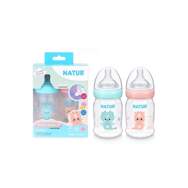 ขวดนมสมาร์ท PP 5oz เเพ็ค 2 Natur Limited Dragon ผลิตปี 2024