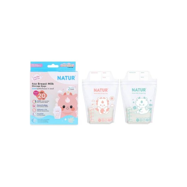 Natur Limited Dragon ถุงเก็บน้ำนมแม่ ขนาด 4oz. แพ็ค 20