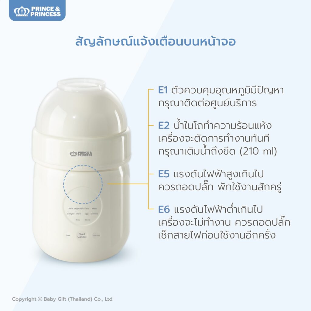 แจ้งเตือน เครื่องปั่นอาหาร large