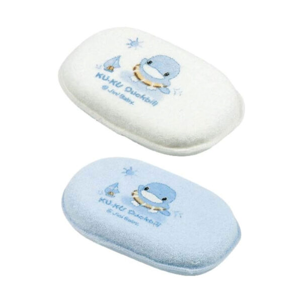 ฟองน้ำอาบน้ำ  KUKU DUCKBILL Bathing Sponge White