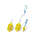 แปรงล้างขวดฟองน้ำและรีฟิล Sponge Bottle Brush and Refill KUKU DUCKBILL