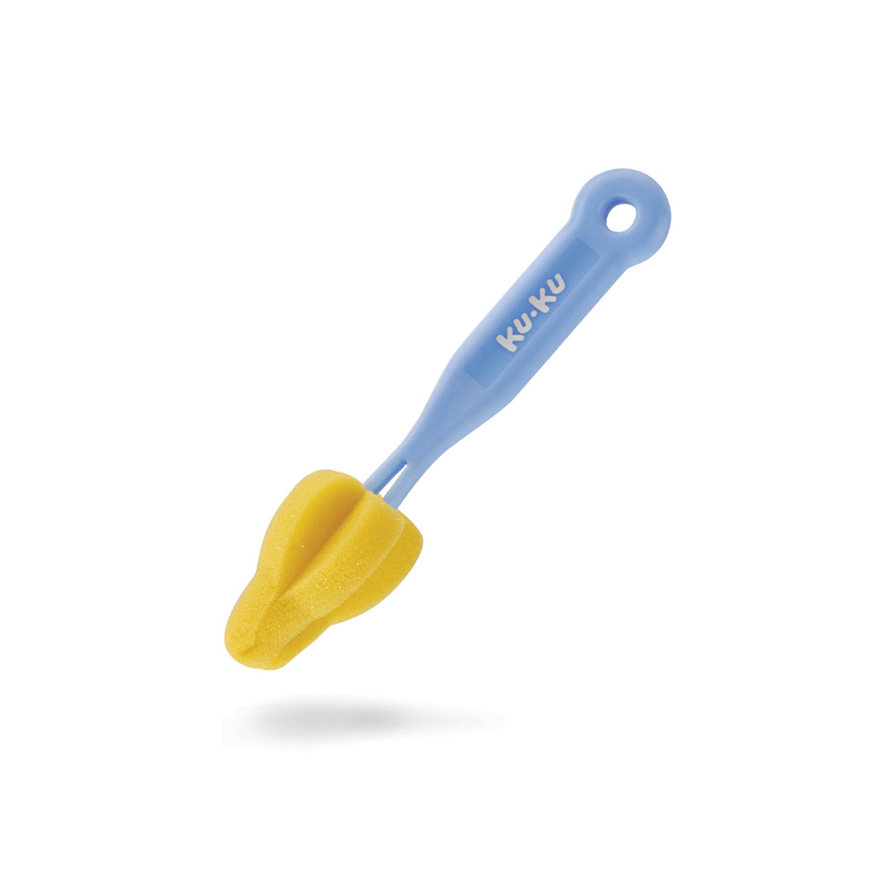 แปรงล้างจุกนม Sponge Nipple Brush KUKU DUCKBILL 1 แปรงล้างจุกนม Sponge Nipple Brush KUKU DUCKBILL
