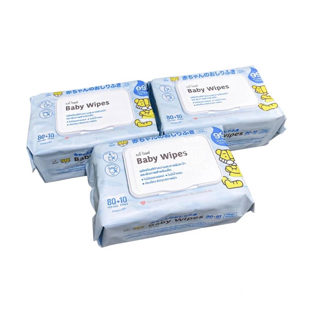 ทิชชู่เปียก 90 แผ่น แพ็ค 3 Baby Tattoo 1 ทิชชู่เปียก 90 แผ่น แพ็ค 3 Baby Tattoo