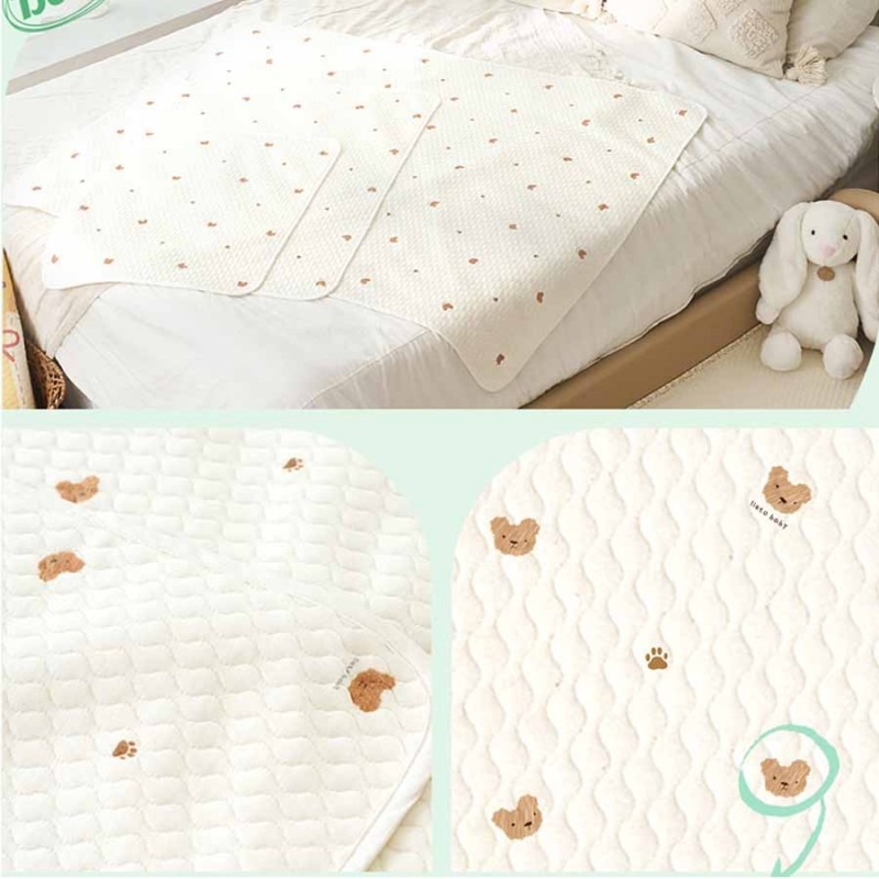 ผ้ารองที่นอน ลายหมีน้อย ไซส์ M Lieto 3 imgi 11 lieto organic bamboo 100 little bear