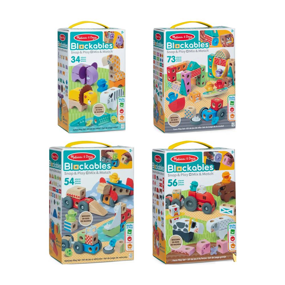 บล๊อกไม้ตัวต่อ Melissa & Doug Blockables 1 บล๊อกไม้ตัวต่อ Melissa & Doug Blockables